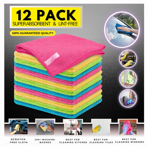 12x microfibre cleaning - 12x,